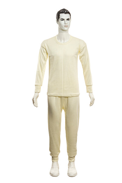 Şark Pazarı ERKEK ALT-ÜST İÇLİK KREM TAKIM