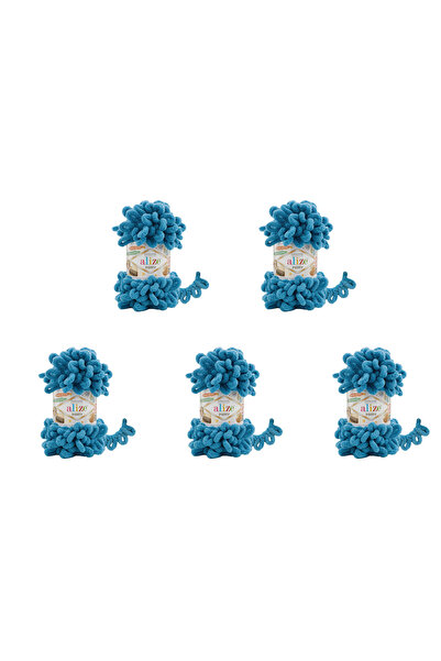 Alize 5 Pcs Puffy 294 Micropolyester Hand Knitting Turkish Yarn For Blanket