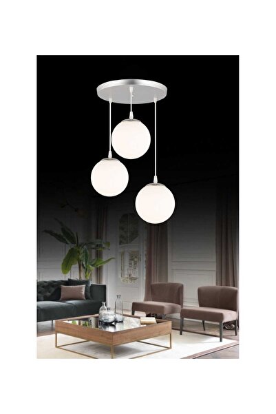 Duru Homelight Dönence Krom Üçlü Avize