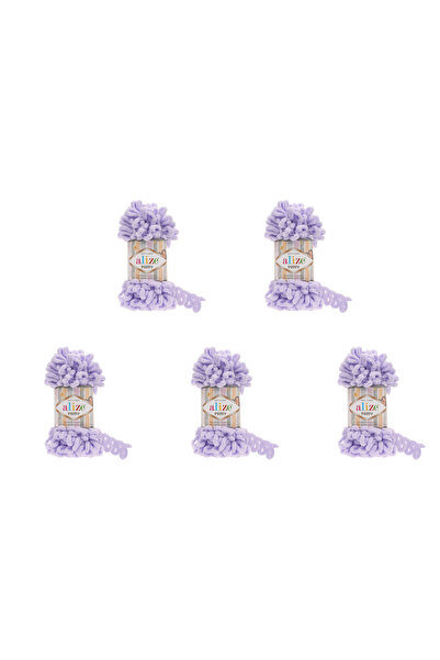 Alize 5 Pcs Puffy 146 Micropolyester Hand Knitting Turkish Yarn For Blanket