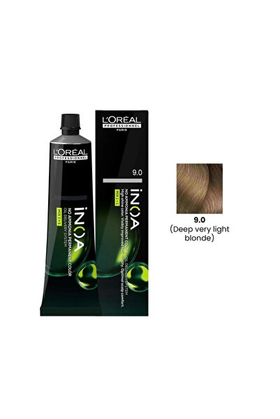 L'oreal Professionnel iNOA Hair Color 60g 9.0 Deep Very Light Blonde Loreal P...