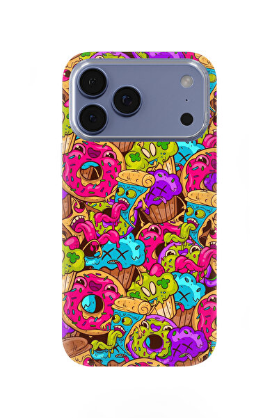 lelia حافظة هاتف شفافة متوافقة مع هاتف iPhone 17 Pro مطبوع |   المجموعة: سناك...