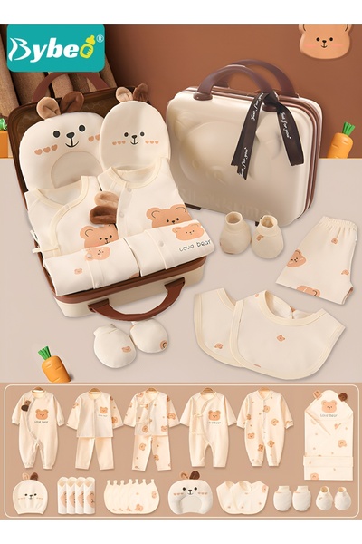 BYBEO 26PCS Newborn Baby Gifts Set, Newborn Layette Gift Set, Baby Clothes Ac...