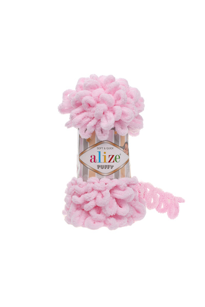 Alize Puffy El Örgü Ipliği 1 Adet Puffy Elle Örülen-kalpli-yastıkbebek Battan...