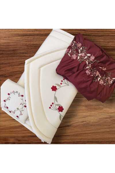 ssd طقم سجاد طاووس ملكي مبطن بالاسفنج مع شرشف وبيت المصحف وخاتم تسبيح ومبخره ...