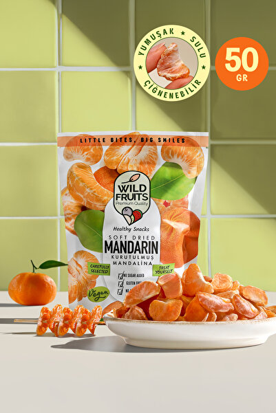 WildFruits Premium Quality Kuru Meyve Mandalina - Katkısız Şeker İlavesiz Veg...