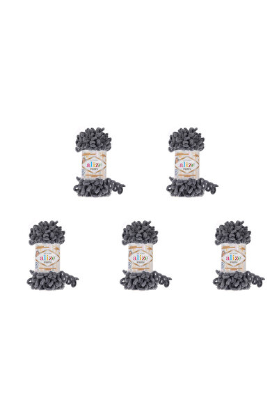 Alize 5 Pcs Puffy 87 Micropolyester Hand Knitting Turkish Yarn For Blanket