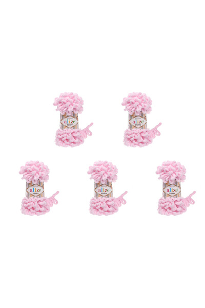 Alize 5 قطع من خيوط الصوف التركي المنتفخة المصنوعة من البوليستر الدقيق 31، وا...