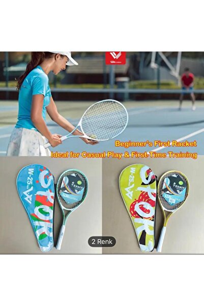 WELLCOLD Yüksek Kalite Düşük Sarsılma Pro Tenis Raketi 25 İnch + Taşıma Çanta...