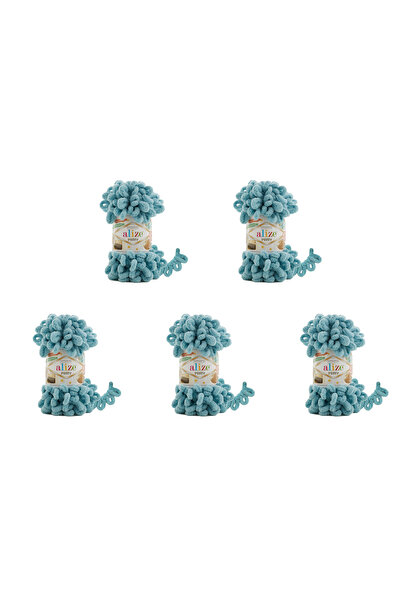 Alize 5 Pcs Puffy 414 Micropolyester Hand Knitting Turkish Yarn For Blanket