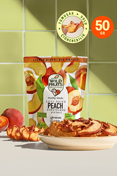 WildFruits Premium Quality Kuru Meyve Şeftali - Katkısız, Yumuşak Kurutulmuş,...