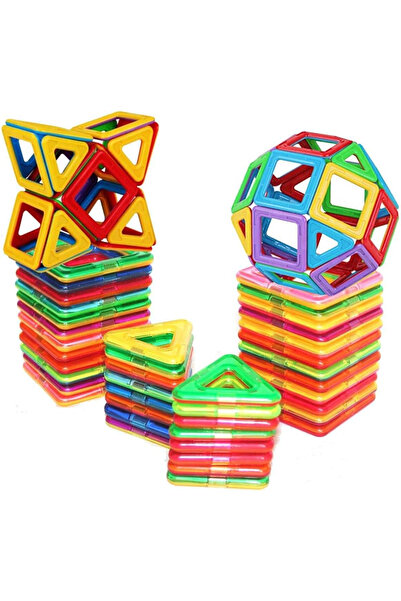 Primo Plus 36-Piece Educational Magnetic Colorful Tiles y With Instruction Bo...