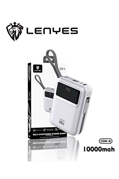 Lenyes C04A 10,000mAh Fast‑Charge Power Bank