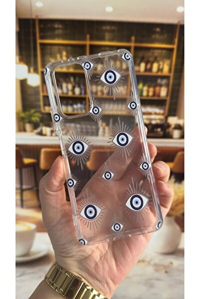 Vip Case غطاء شفاف متوافق مع ريدمي نوت 10 برو مع نمط إيفيلي، مقاوم للصدمات وح...