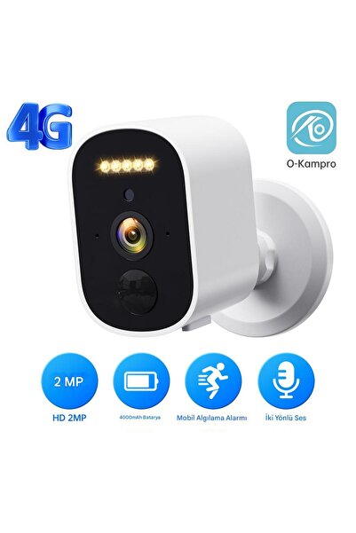 Aırstorr 4G Sim kartlı 2MP Mini Kamerası Çift Yönlü Sesli Hareket Algılama Su...