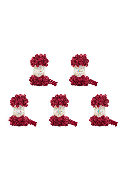 Alize 5 Pcs Puffy Micropolyester Hand Knitting Turkish Yarn For Blanket