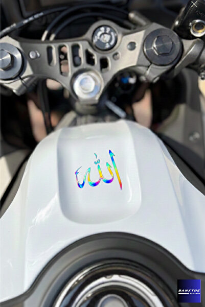 Banxtre Motosiklet Ön Depo önü ve Grenajlara Uyumlu Arapça Hologram Allah Yaz...