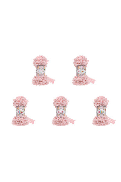 Alize 5 Pcs Puffy 161 Micropolyester Hand Knitting Turkish Yarn For Blanket