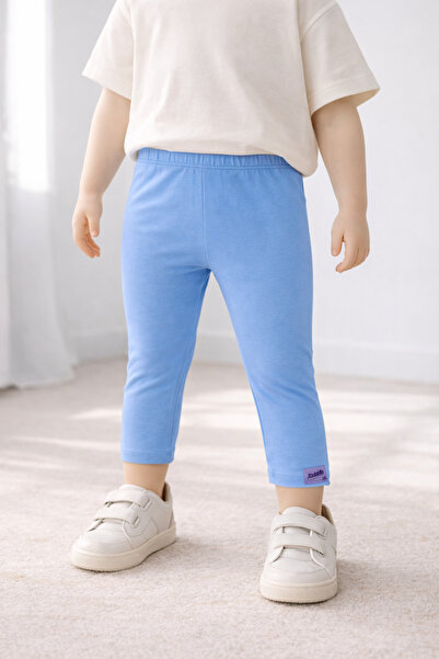 Kidddio Kız Çocuk Pamuklu Tayt 2-3-4-5 Yaş Esnek Günlük Rahat Kullanım