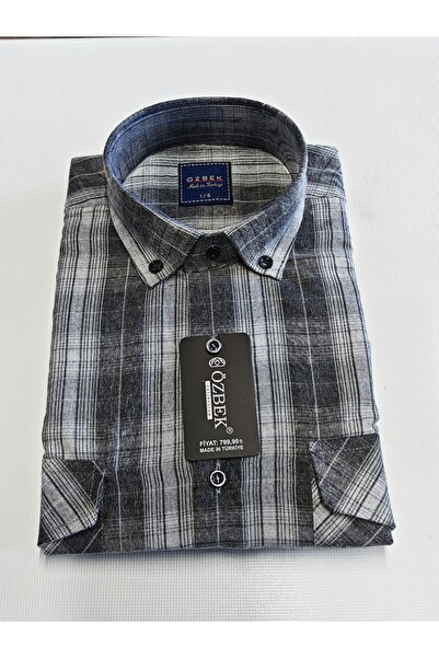 ÖZBEK Kışlık melanj gömlek çift cep kapaklı