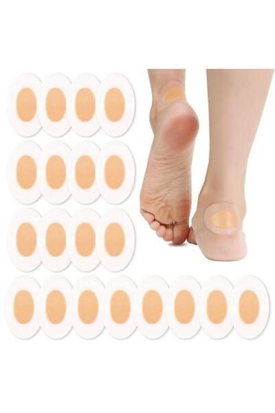 Bukela Heel pads (thin, transparent PU core, skin tone, 40 pads)