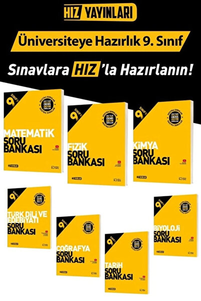 Hız Yayınları 9.SINIF EDEBİYAT-MATEMATİK-FİZİK-KİMYA-BİYOLOJİ-TARİH-COĞRAFYA ...