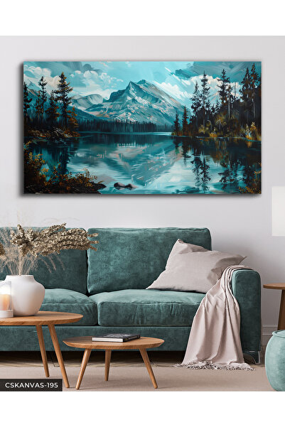 CeSht Oil Painting Mountain Landscape One Piece Canvas, Canvas Painting
