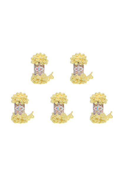 Alize 5 قطع من خيوط الصوف التركي المنتفخة المصنوعة من البوليستر الدقيق، مقاس ...