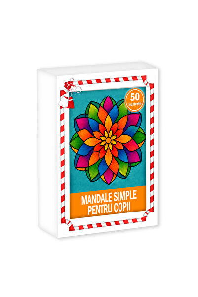 Legendary Gifts Martisor de colorat, format A6 in cutie, model: Mandale simple
