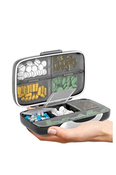 Arabest Pill Organizer Airtight Pill Box Large Pill Dispenser Home Travel Sup...