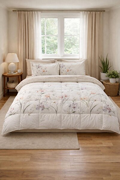 Özdilek White Lily Double Sleeping Set - Lila