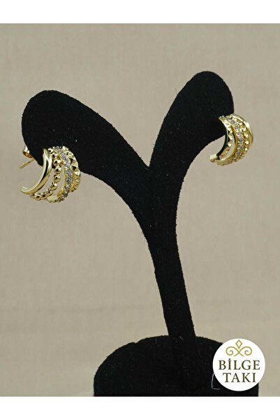 Bilge Takı Vip Zircon Stone 4-Piece Look Xuping Earrings, Stainless, Does Not...