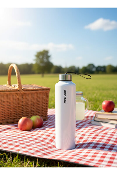 Nohiko 750 ml Glass Water Bottle – Premium Lid with Drawstring, Glass Flask |...
