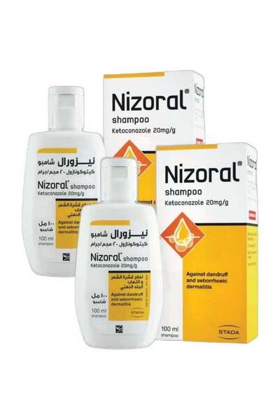 STADA شامبو نيزورال لعلاج القشرة، 100 مل، علاج فعال للقشرة، عبوة من قطعتين