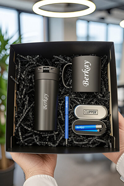 MEG TASARIM DÜNYASI Erkeklere Ve Kadınlara Özel İsimli Çelik Termos,Seramik B...