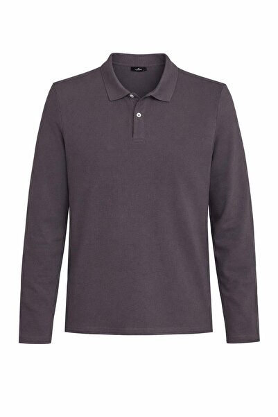 Tudors Men's Standard Fit Relaxed Fit Cotton Soft Textured Plain Pique Long S...