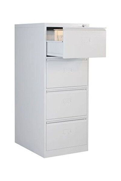 Bahar Çelik Dört Çekmeceli Kartoteks Dolabı