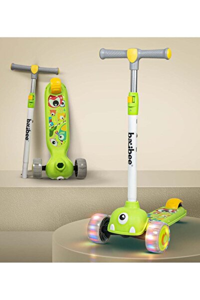 BAYBEE سكوتر ماكسي للأطفال، سكوتر بثلاث عجلات للأطفال مع مقبض قابل لتعديل الا...