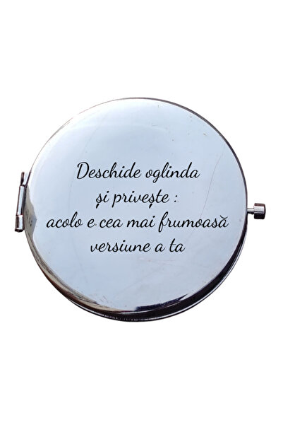 magazinu de gravura Mirror purse with engraved message – Open the mirror and ...