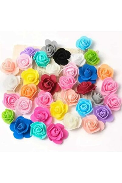 OEM Trandafiri din spuma 3,5 cm 100buc/set diverse culori - Verde crud