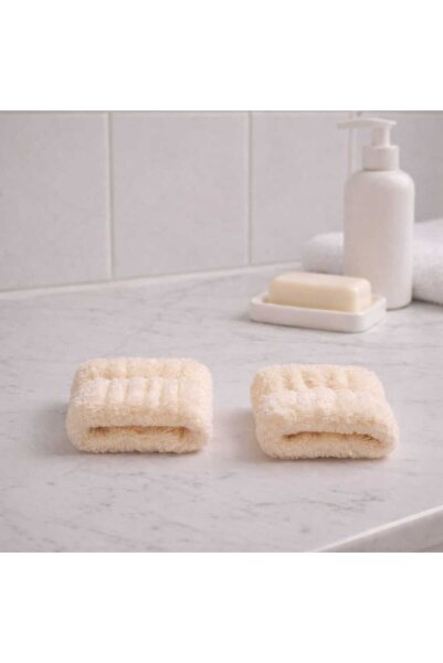 diclecollection 2 Pcs Plush Cream Colored Water Absorbent Towel Wrist - Face ...