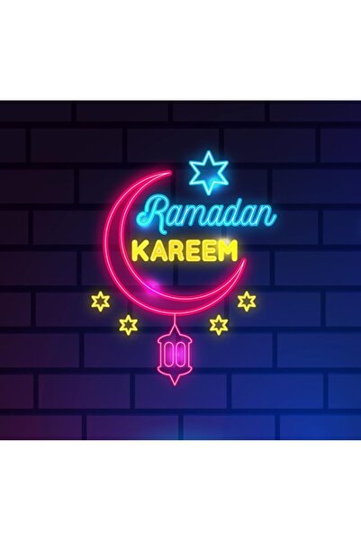 Slasa Ramadan Kareem LED Neon Sign 60x60 cm Acrylic Party & Home Decor