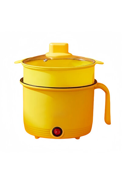 MACON طباخ كهربائي صغير سعة 1.5 لتر (450 واط) - قدر متعدد الأغراض من الفولاذ ...