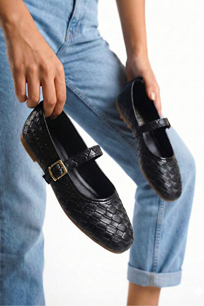 StWenn Balerina tricotată pentru femei, talpă ortopedică ușoară, utilizare zi...