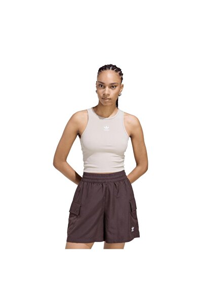 adidas KD3822-K Ess Rıb Tank Γυναικείο T-Shirt Κρέμα