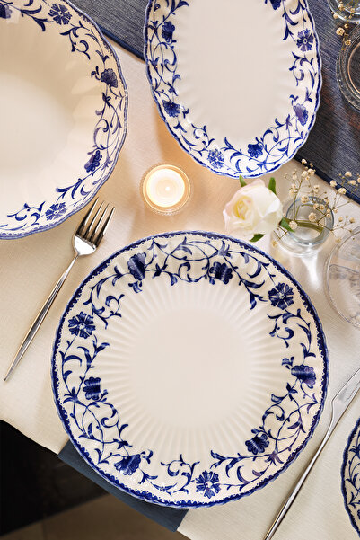 Kütahya Porselen Bone Luz Form 27 Parça 6 Kişilik Yemek Takımı Derun