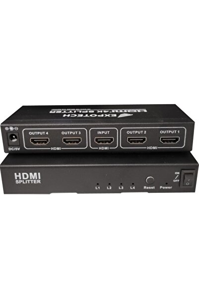 EXPOTECH EX-HDMI1004 4 Port HDMI Çoklayıcı Çoğaltıcı Splitter