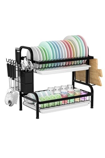 OEM Stackable dish rack, 2 levels, black