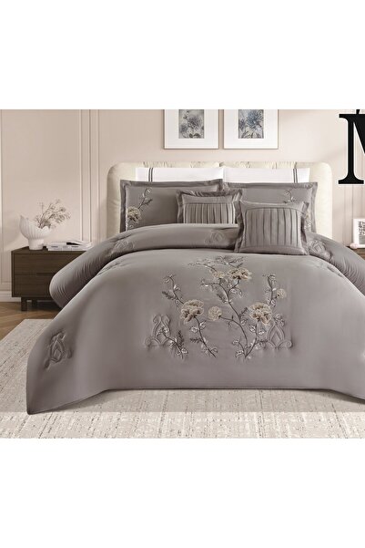 alzawia Plain double bed sheet, microfiber summer fabric, cool material, 8 pi...