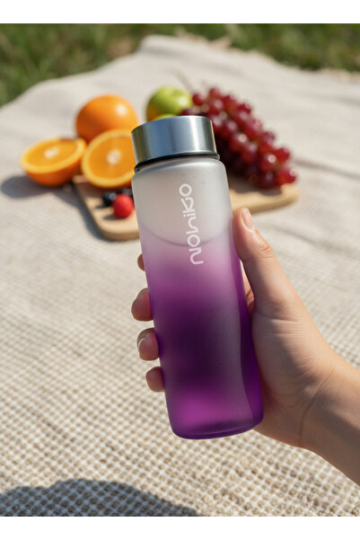 Nohiko Cam Matara 550 mL – Su Matarası | Sızdırmaz & BPA Free | Premium Kapak